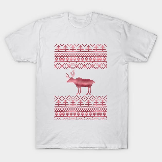 Reindeer T-Shirt by JuliaBadeeva